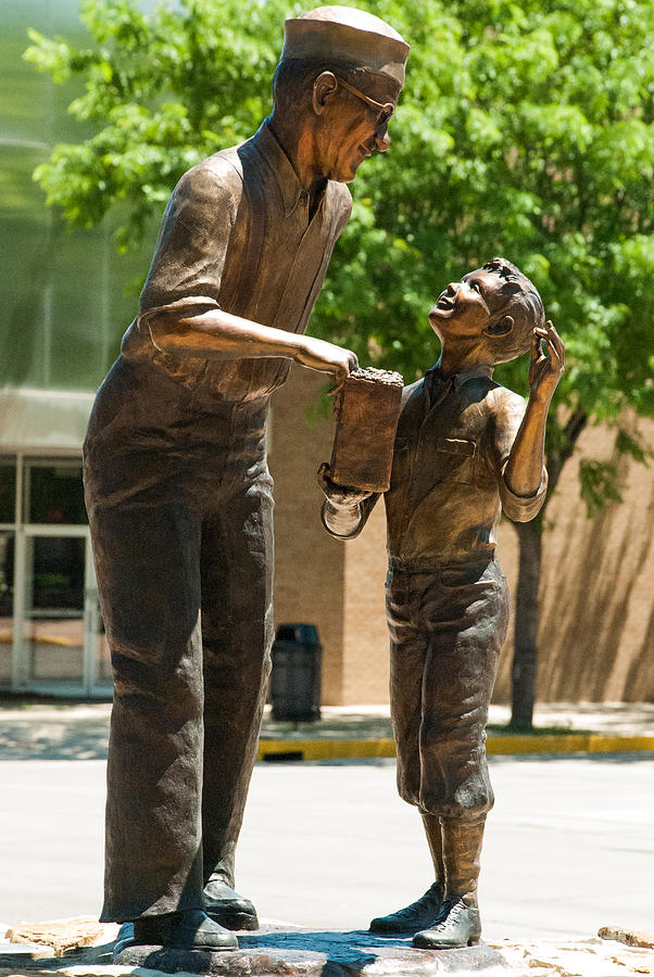 The Popcorn Man Sculpture Sterling Colorado by Robert Ford