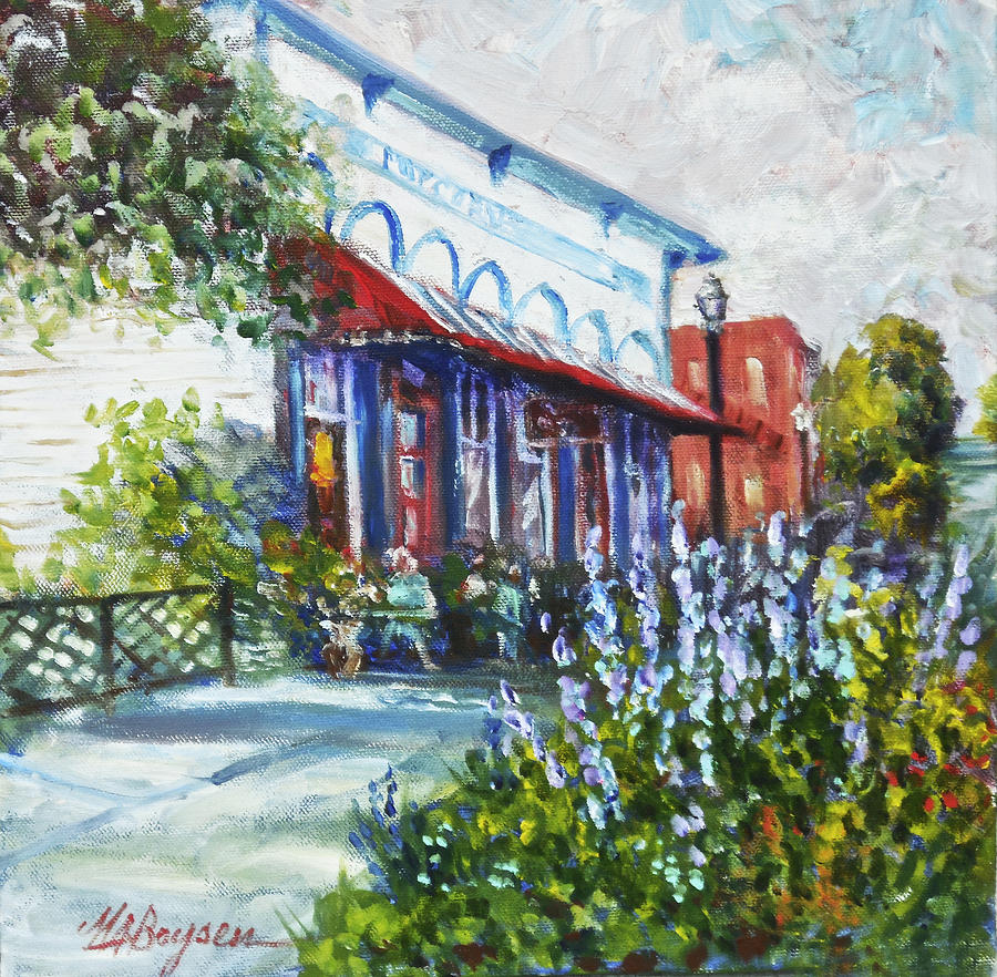 Popcorn Shop Painting - The Popcorn Shop in Chagrin Falls OH by Maryann Boysen