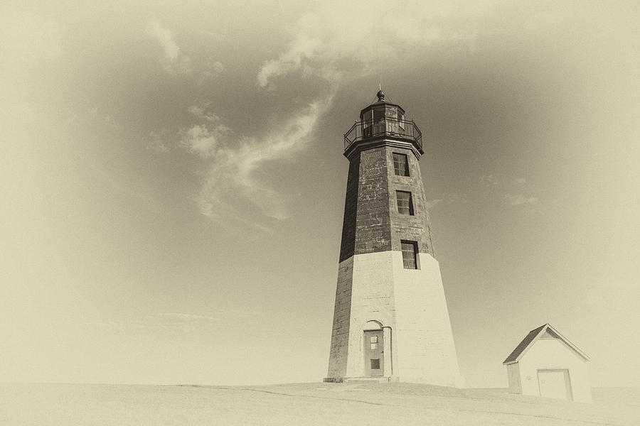 The Port Judith Lighthouse Photograph by Karol Livote
