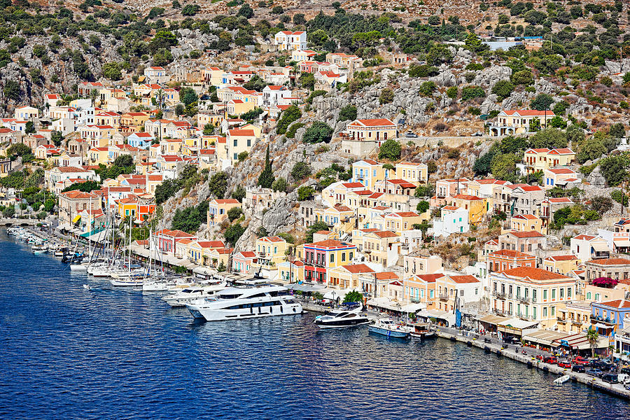 The port of Symi - Greece Photograph by Constantinos Iliopoulos