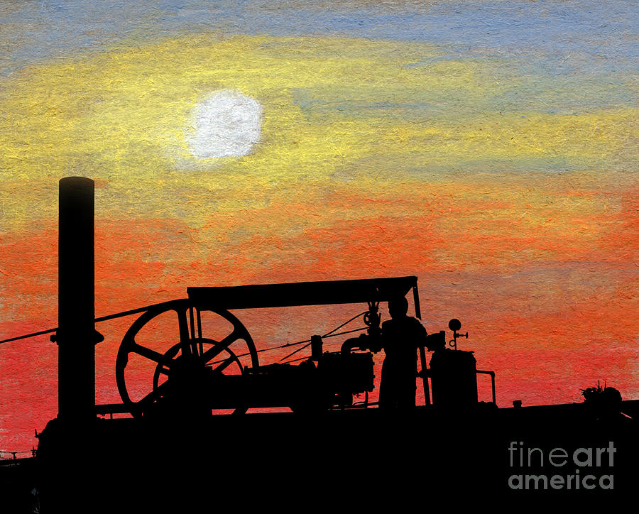 The Portable Engine Painting by R Kyllo