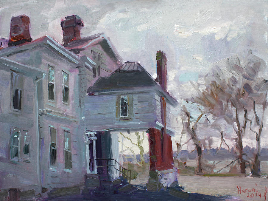 Tree Painting - The Porter Mansion by Ylli Haruni