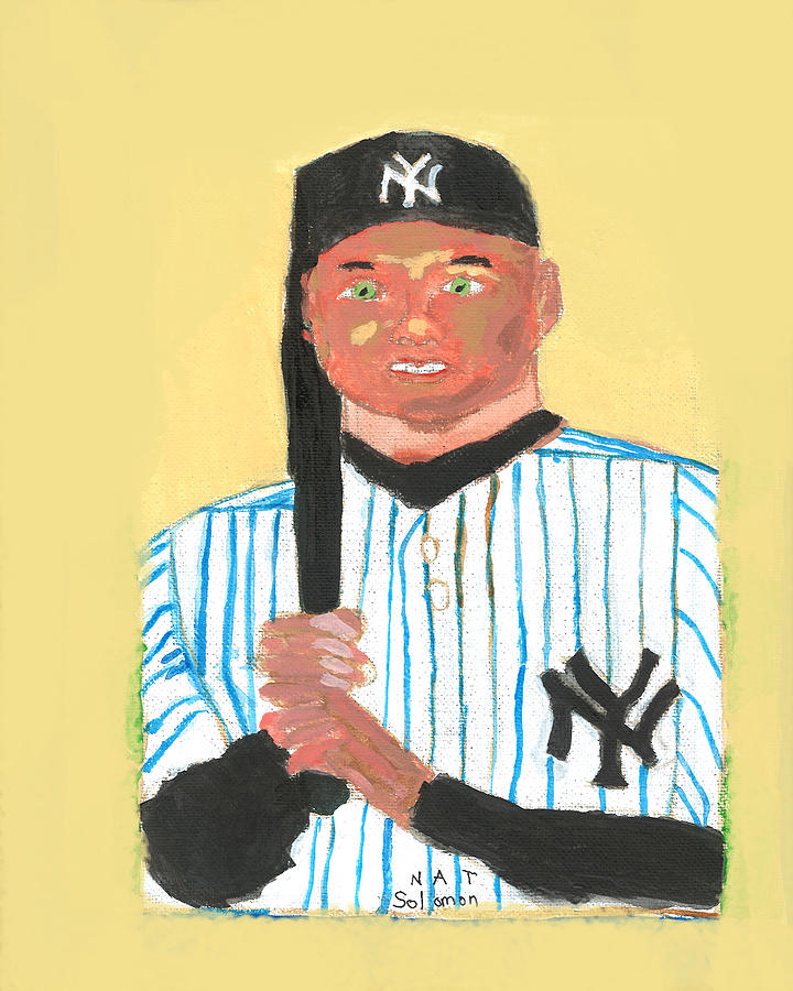 The Portrait of Derek Jeter Painting by Nat Solomon - Fine Art America