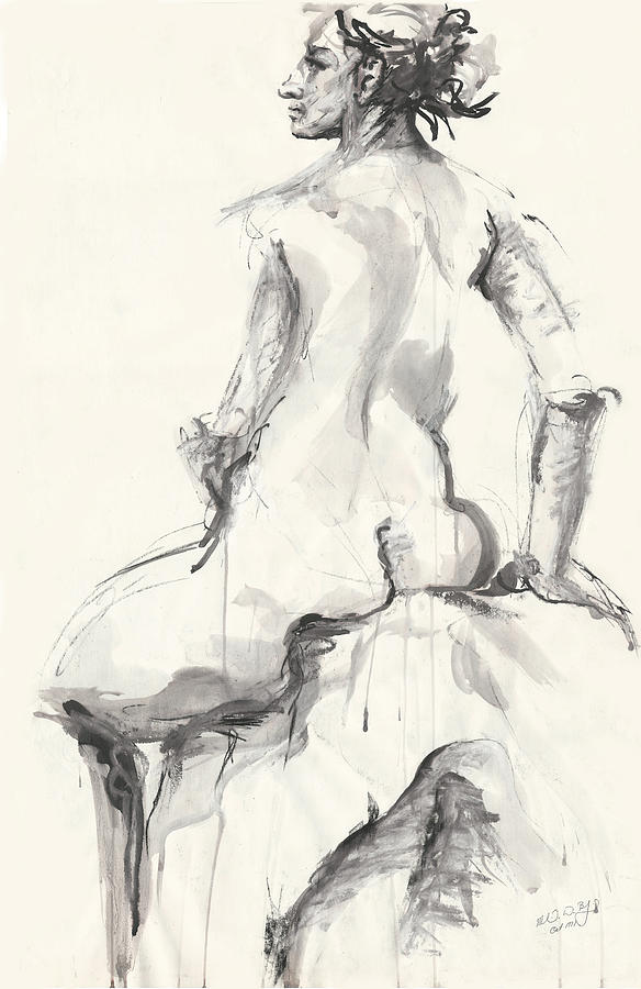 The Pose Drawing by Melinda Dare Benfield