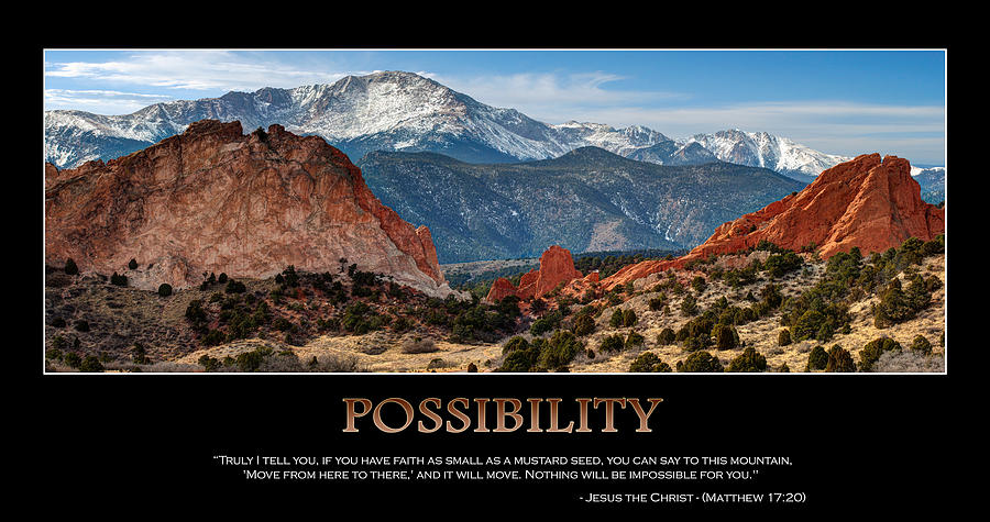 Mountain Photograph - The Possibilities - Inspirational Panorama by Gregory Ballos