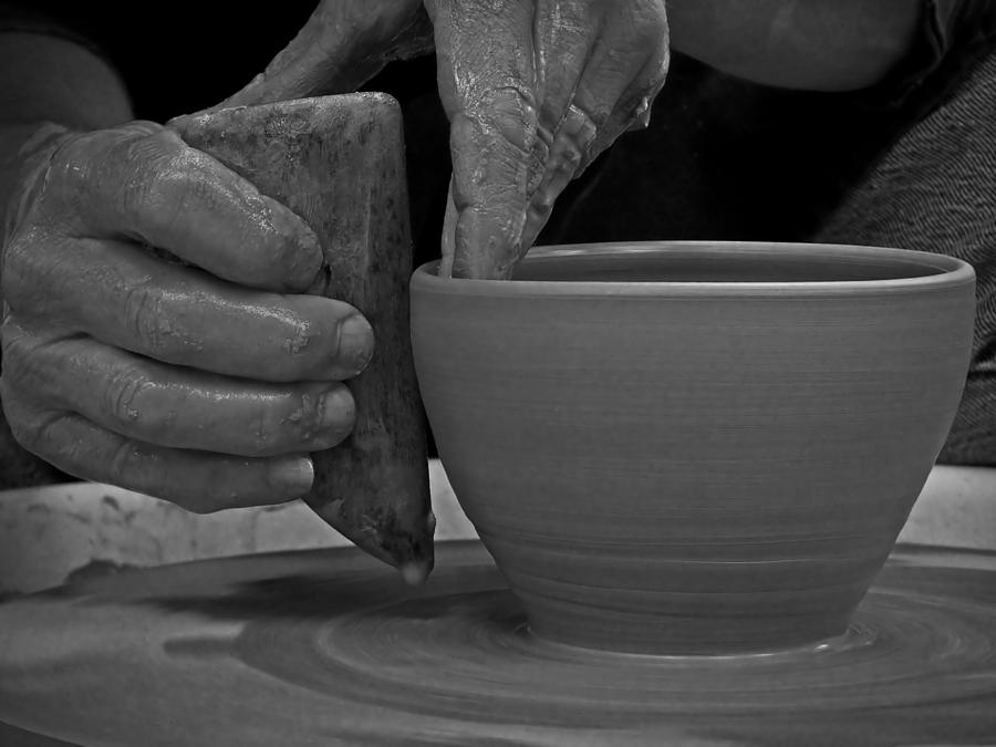 The Potters Hands Photograph by Lucinda Walter