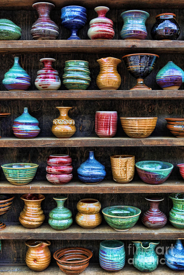 The Potters Shelf Photograph by Lee Dos Santos