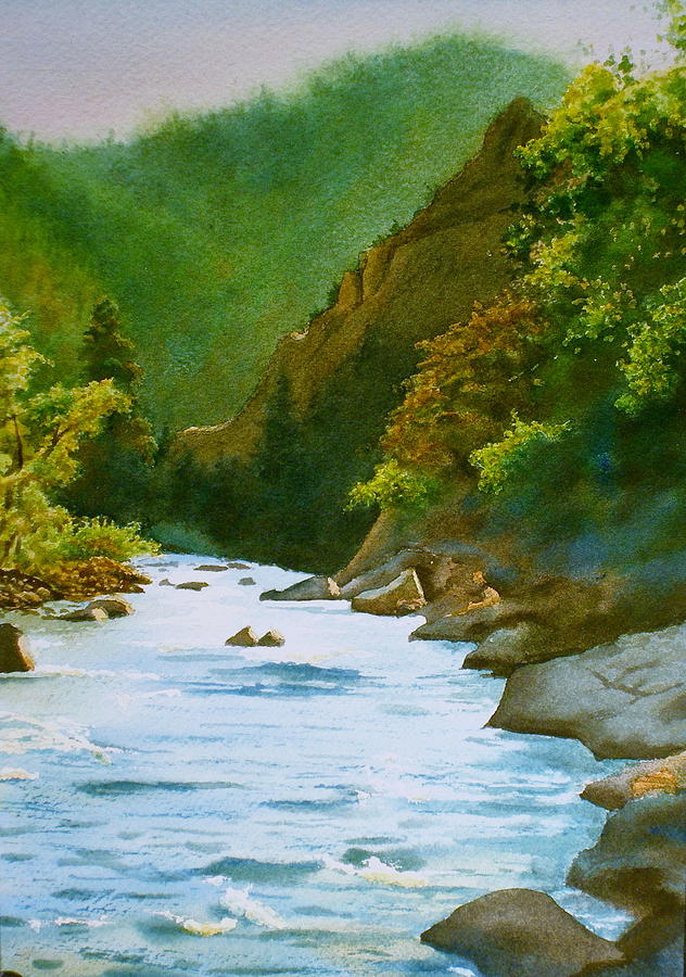 The Poudre River Painting by Daniel Dayley