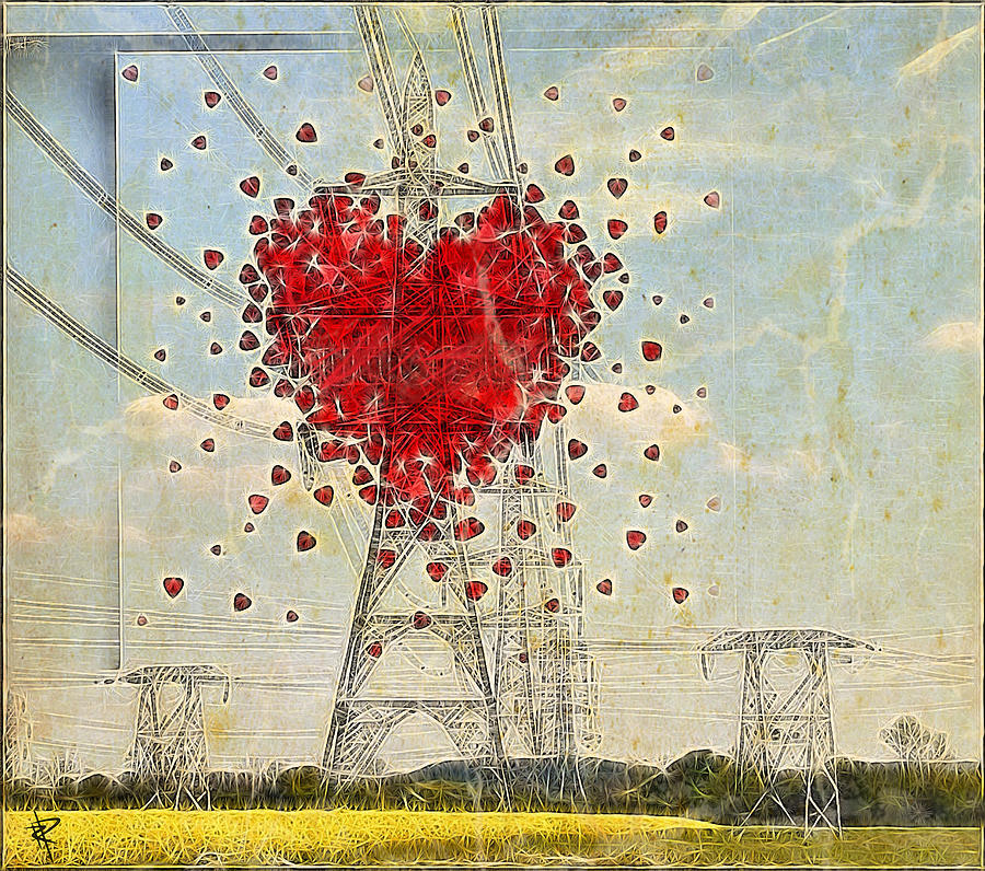 The Power of Love Mixed Media by Russell Pierce