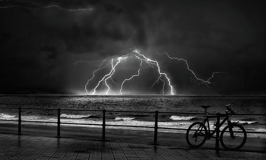 Black And White Photograph - The Power Of Nature by Yvette Depaepe