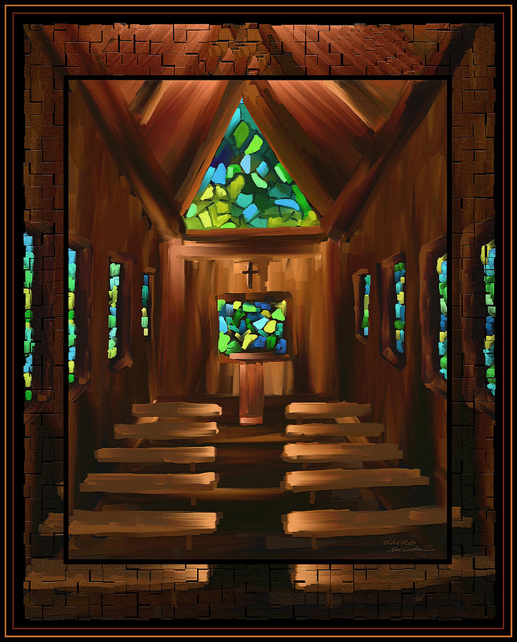 The Prairie Chapel Wild West Series Number Four  Painting by Steven Lebron Langston