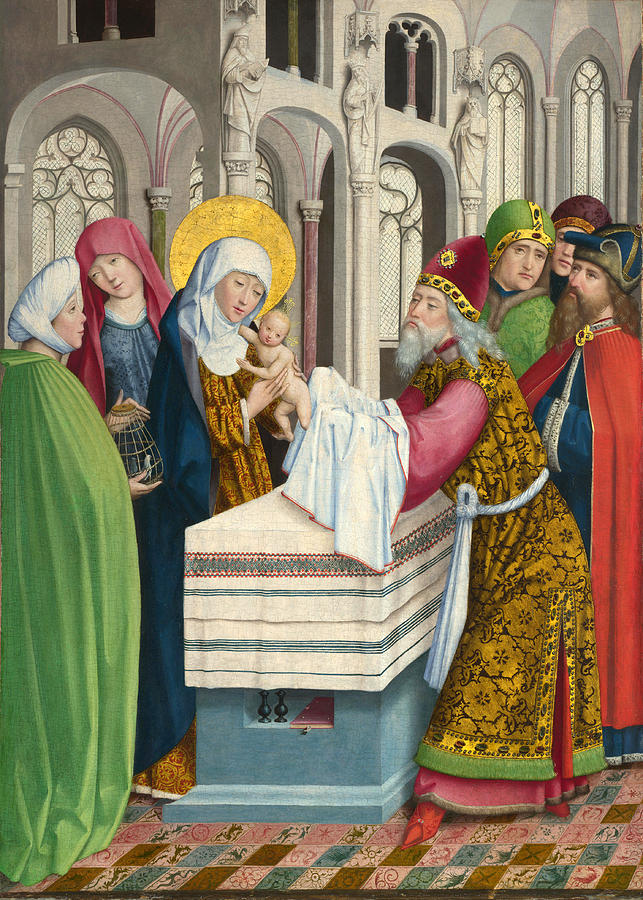 The Presentation in the Temple Painting by Master of Liesborn