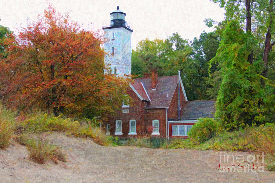 The Presque Isle Lighthouse Photograph by Jack Schultz