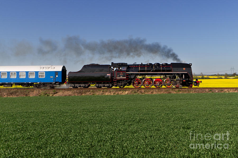 Train Photograph - The pride of the Czech locomotive design by Christian Spiller