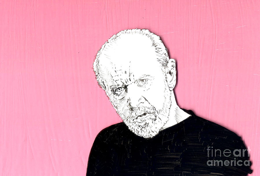 The Priest on pink Mixed Media by Jason Tricktop Matthews