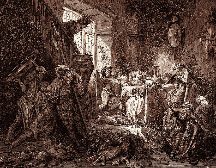 The Prince In The Banqueting-hall, By Gustave Dore Drawing by Litz ...