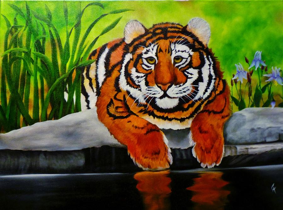 The Prince Of The Jungle Painting by Carol Avants