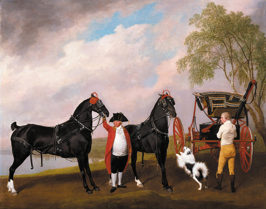 The Prince of Wales Phaeton Painting by George Stubbs