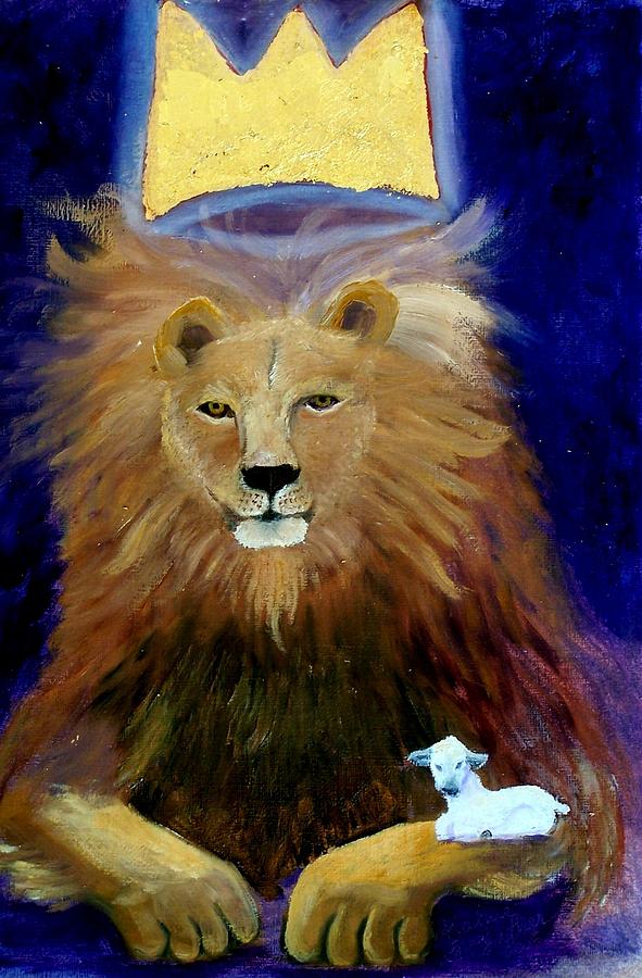 The Princely Lion is the Lamb Painting by Kathleen Luther