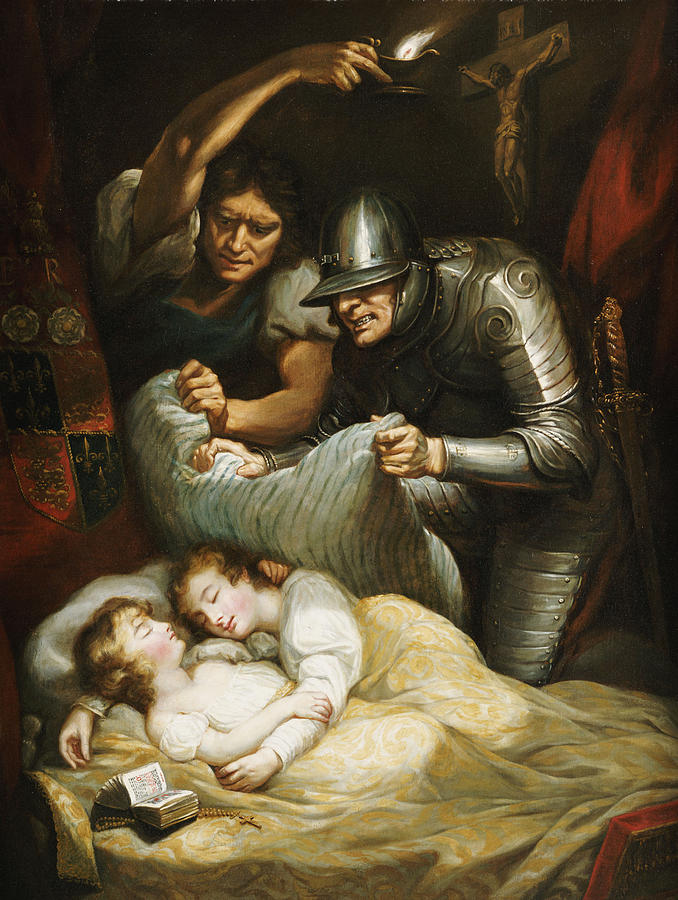 Tower Of London Photograph - The Princes In The Tower Oil On Canvas by James Northcote