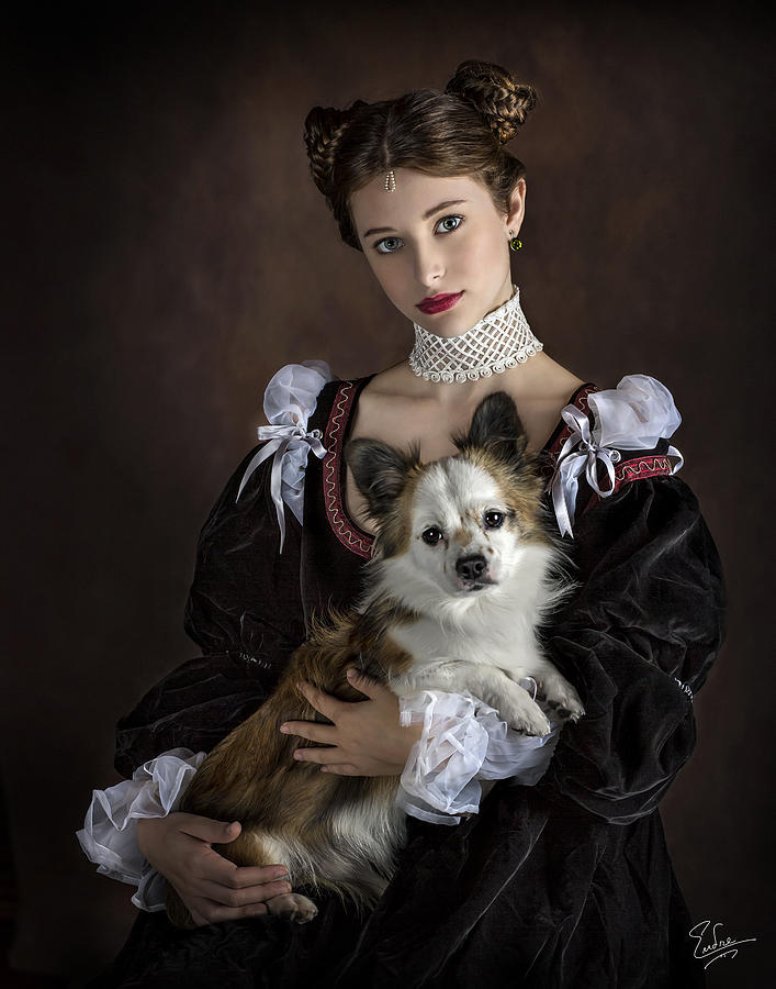 The Princess And Her Dog Photograph by Endre Balogh