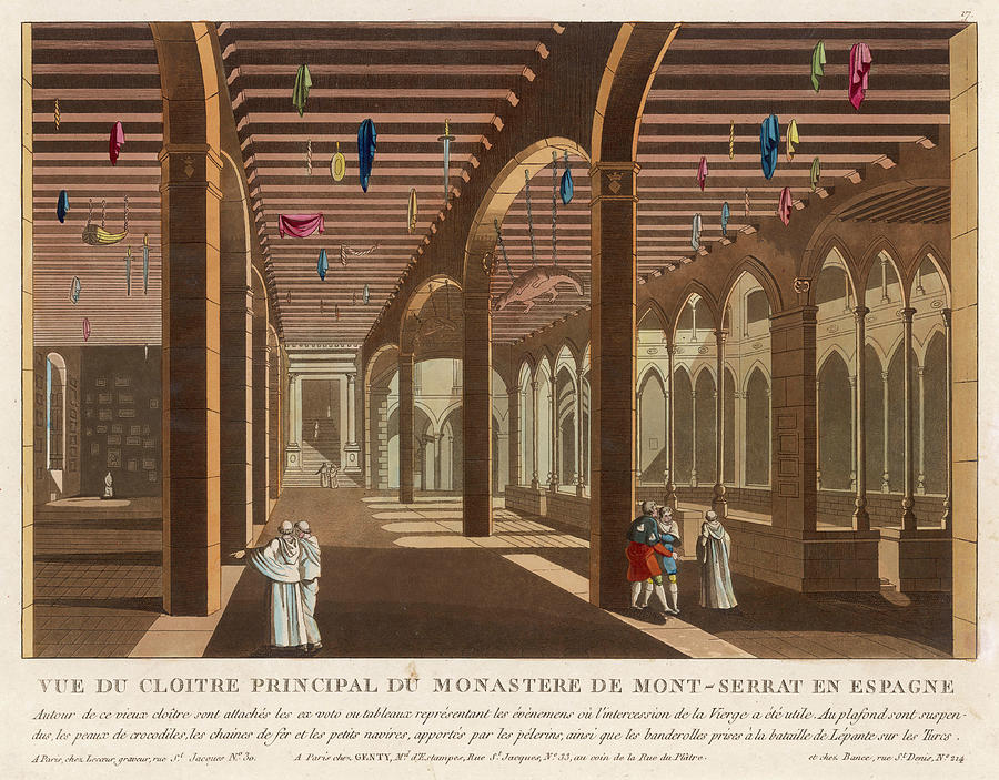 The Principal Cloister Of The Drawing by Mary Evans Picture Library ...