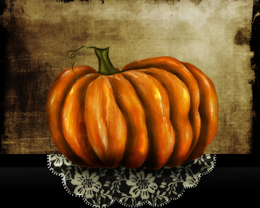 Pumpkin Painting - The Prize Winner by Brenda Bryant