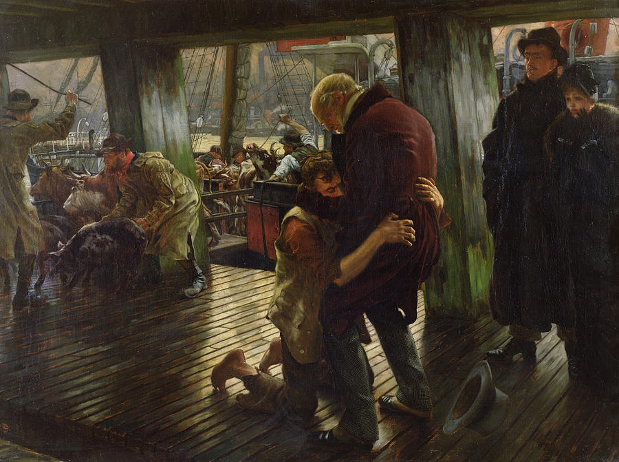 The Prodigal Son in Modern Life Painting by James Jacques Joseph Tissot