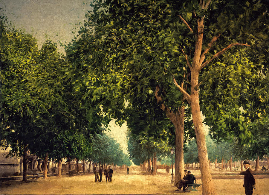 Tree Painting - The Promenade by John K Woodruff