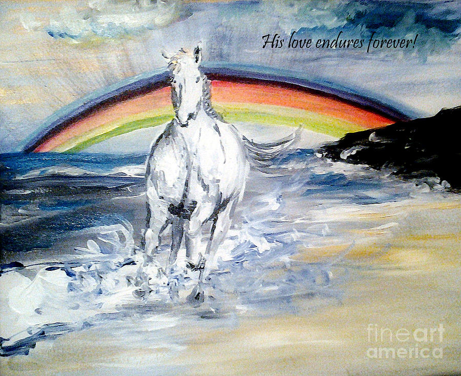 Horse Painting - The promise by Amanda Dinan