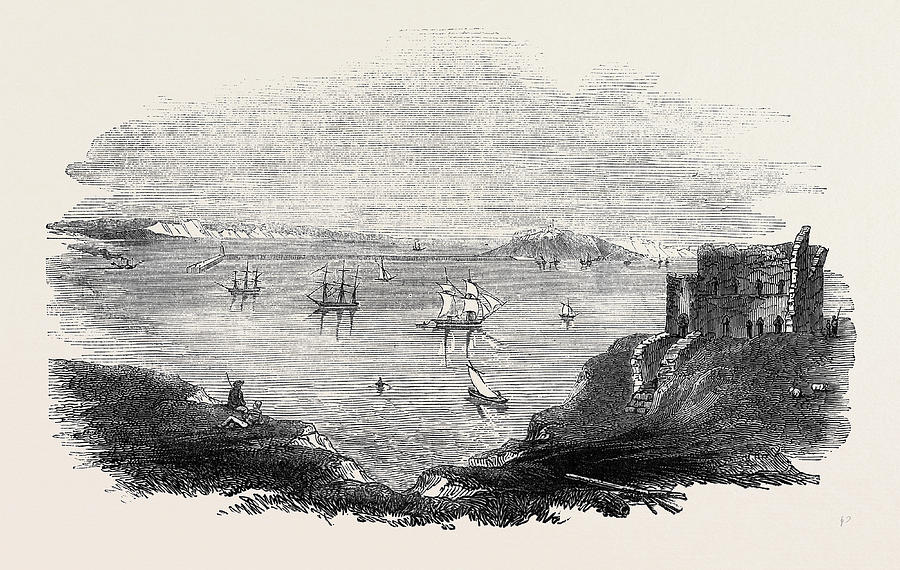 Portland Drawing - The Proposed Breakwater At Portland by English School