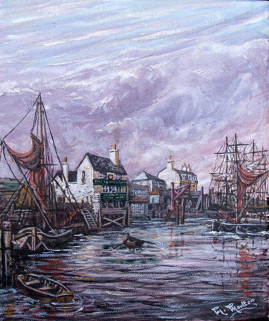 The Prospect of Whitby Wapping London Painting by Mackenzie Moulton