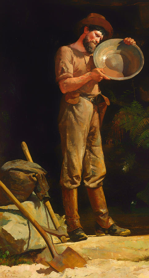 Vintage Painting - The Prospector  by Mountain Dreams