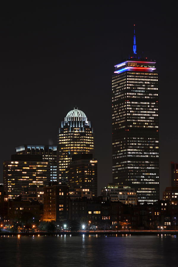 The Prudential lit up in red white and blue Photograph by Toby McGuire ...