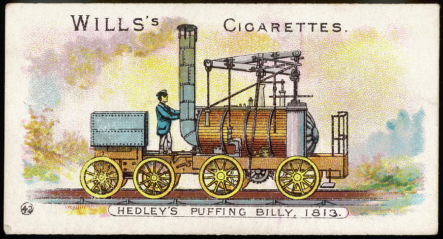 The 'puffing Billy' Locomotive Drawing by Mary Evans Picture Library ...