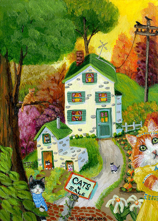 The Pumpkin Patch Farm Painting by Jacquelin L Westerman