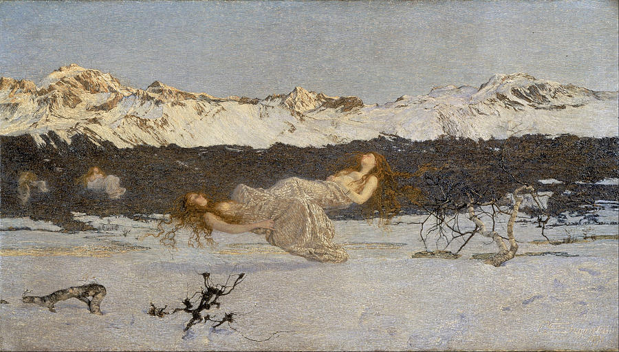 The Punishment of Lust Painting by Giovanni Segantini