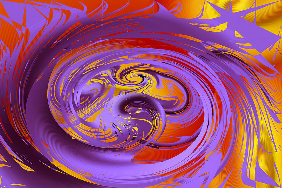 The Purple Mantle Digital Art by rd Erickson