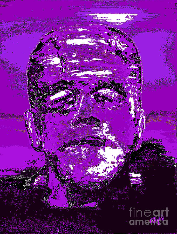 The Purple Monster Digital Art by Alys Caviness-Gober