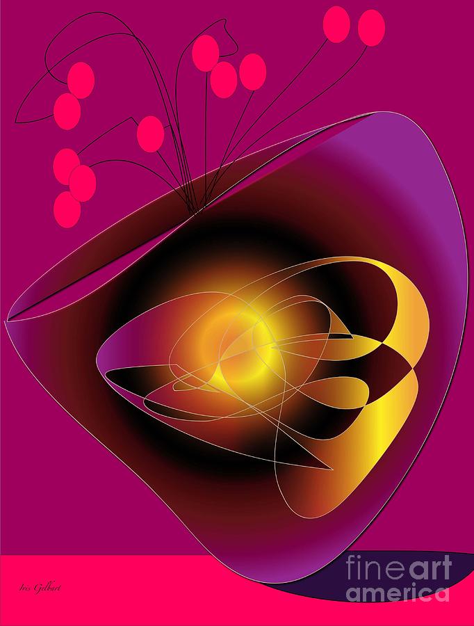The Purple Vase Digital Art by Iris Gelbart