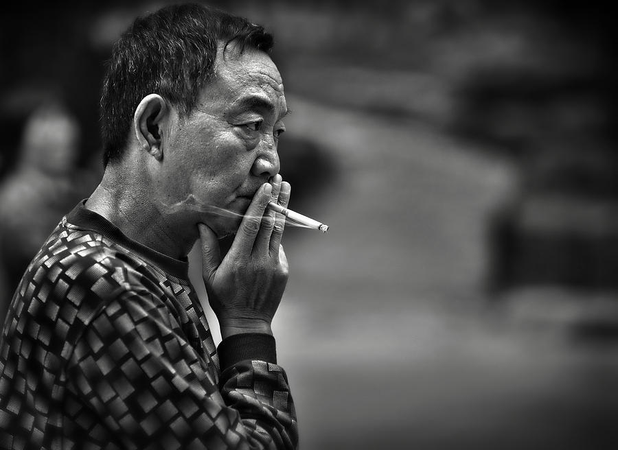 China Photograph - The Pyjamaman by Michel Verhoef