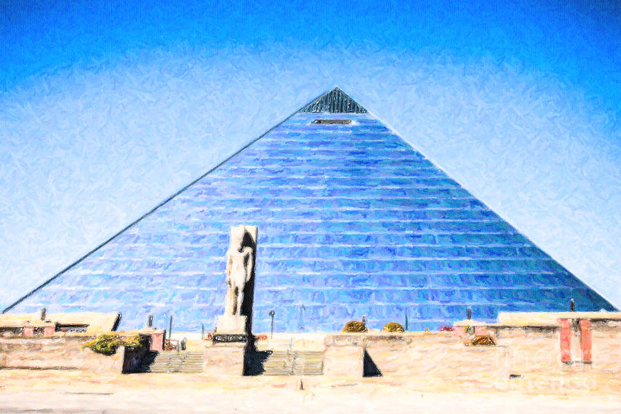 The Pyramid Memphis Tn USA Digital Art by Liz Leyden