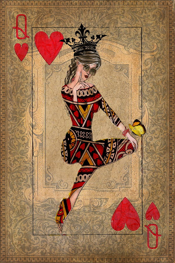 The Queen Of Hearts Digital Art by Terry Fleckney