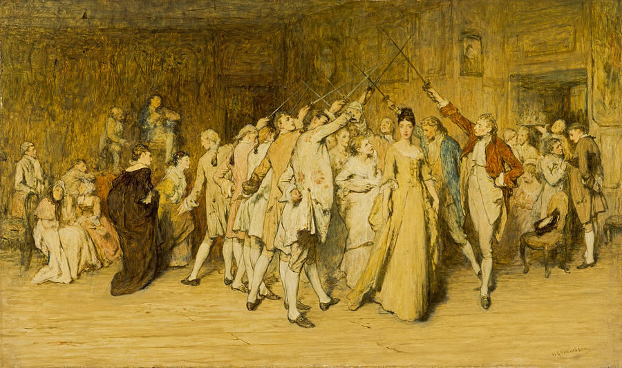 Ball Photograph - The Queen Of The Swords, C.1877 Oil On Canvas by William Quiller Orchardson