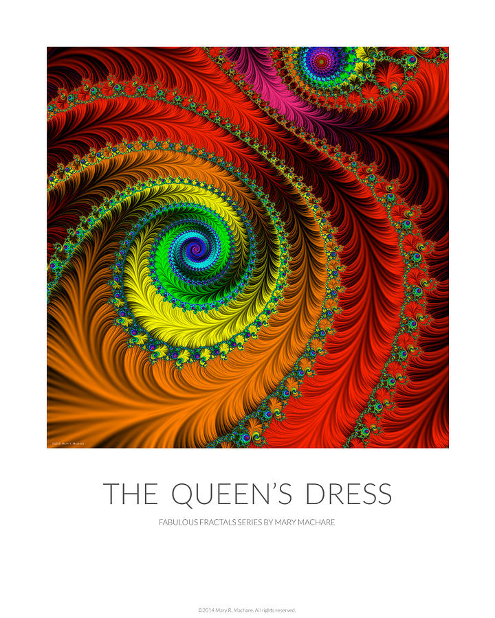 The Queens Dress - Poster Photograph by Mary Machare