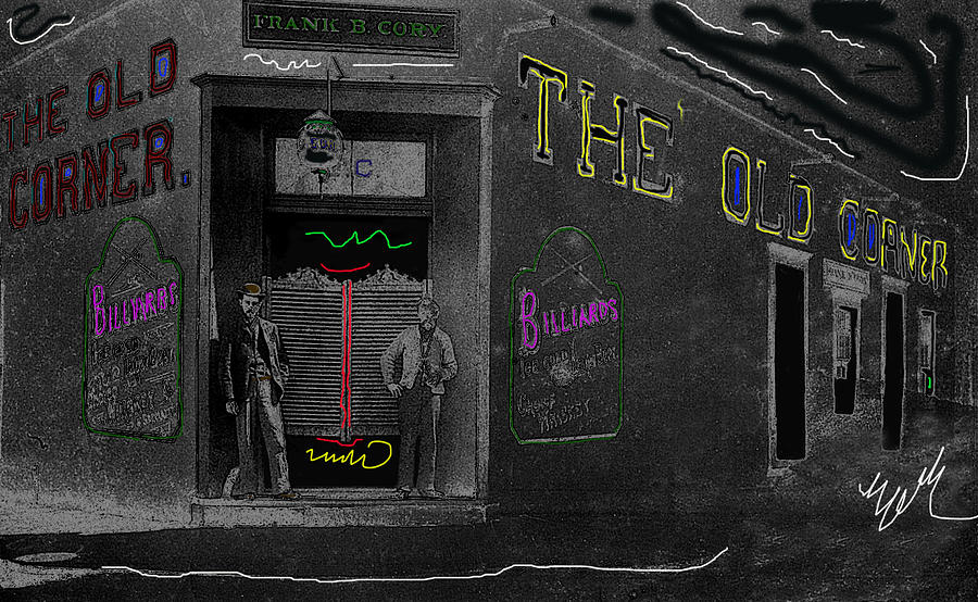 The Quiet Man homage The Old Corner saloon Corner of Court Maiden Lane red light district Tucson Photograph by David Lee Guss
