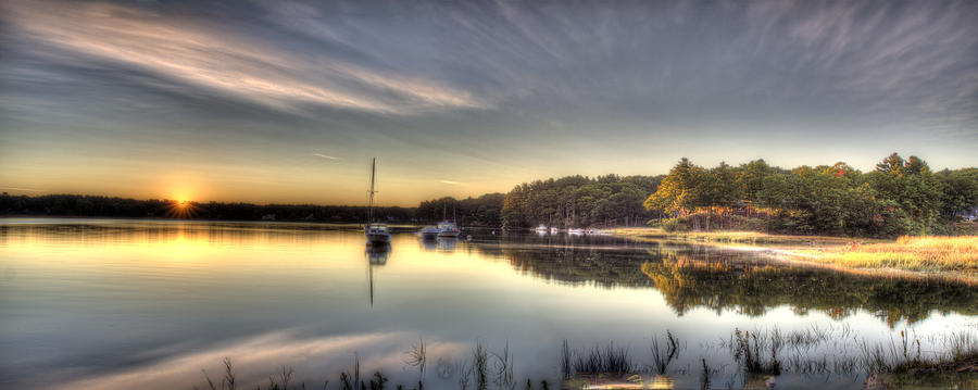 Boat Photograph - The Quiet River by David Bishop