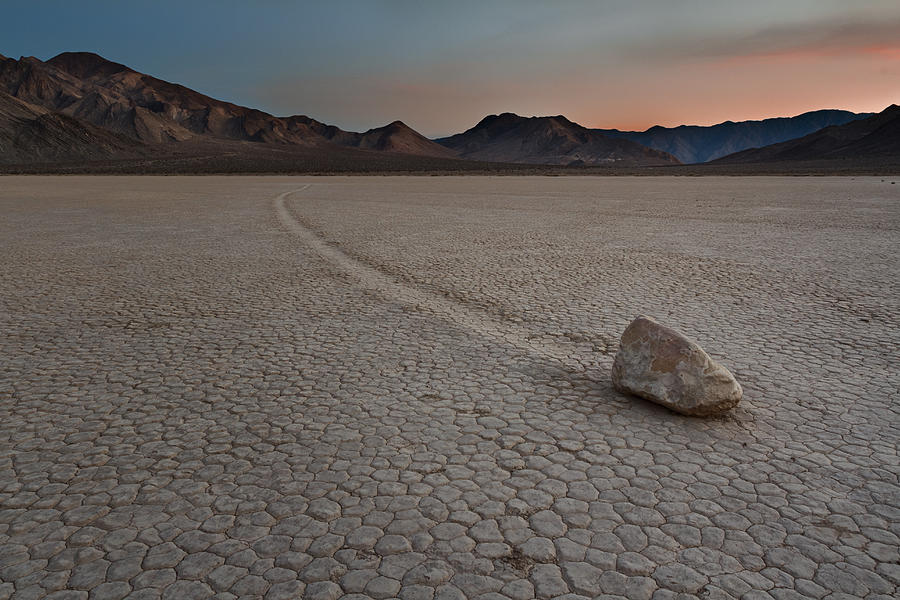 Death Valley National Park Photograph - The Racetrack at Death Valley National Park by Eduard Moldoveanu