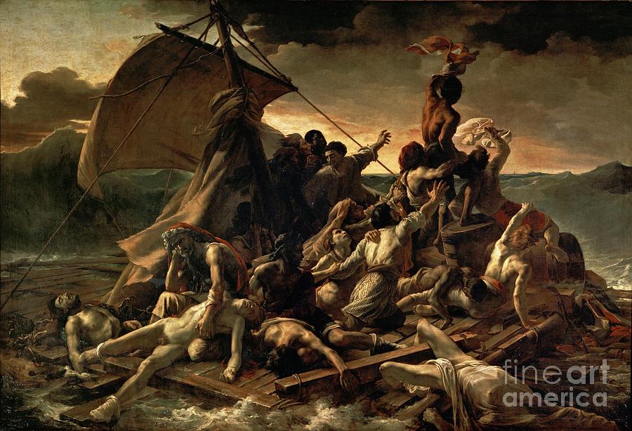 The Raft of the Medusa Painting by Celestial Images