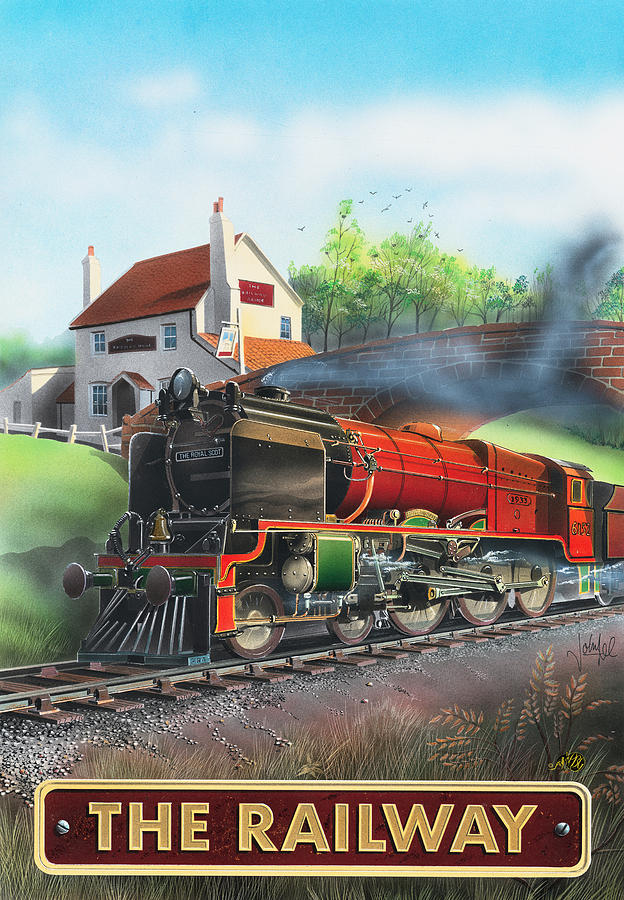 The Railway Painting by MGL Meiklejohn Graphics Licensing